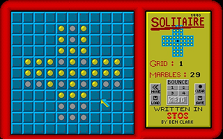 Solitaire atari screenshot